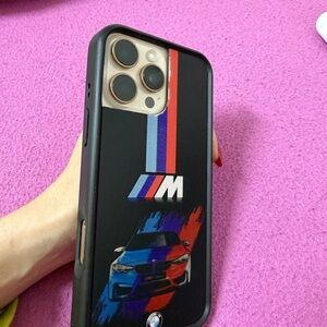 BMW Black and Blue Phone Case with Car Graphic